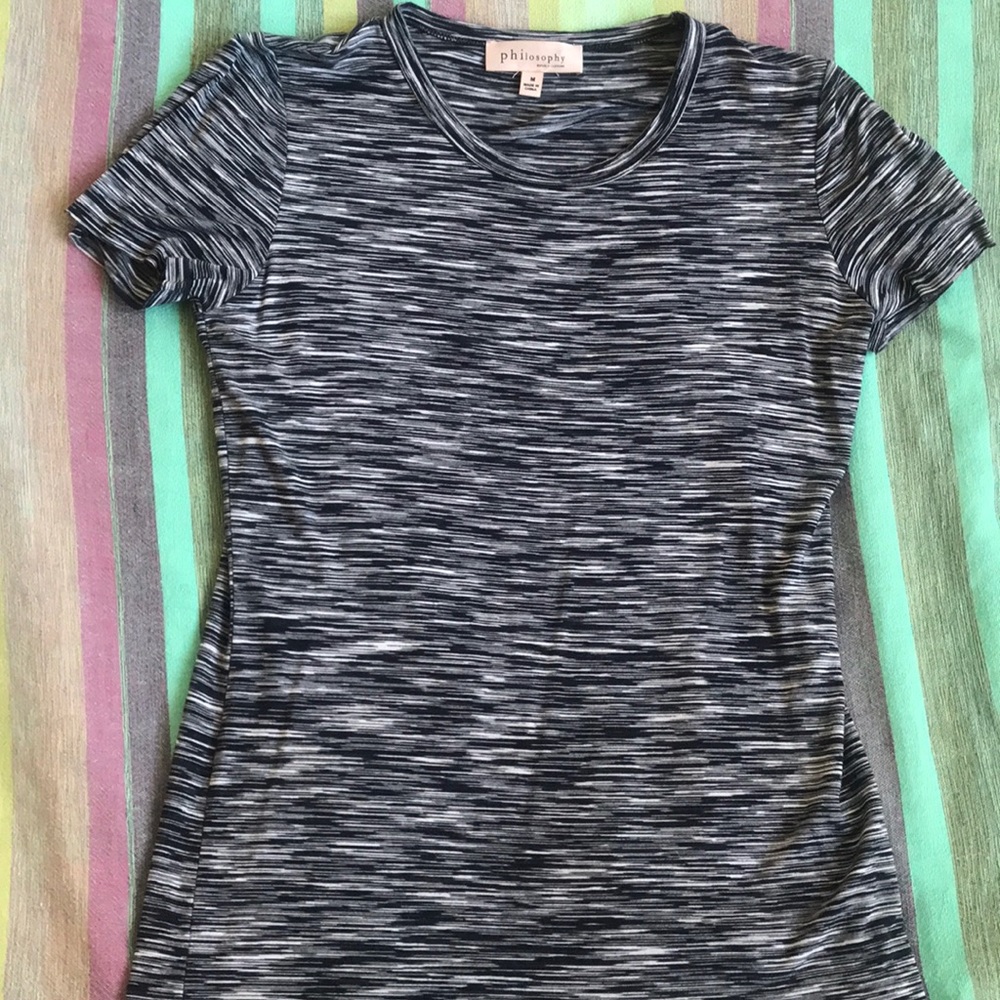 Philosophy black t-shirt